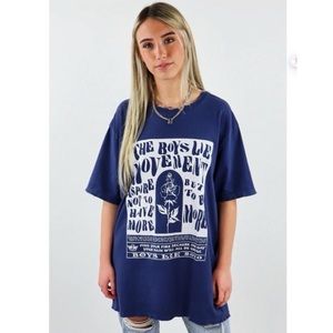 BOYS LIE N1 T-SHIRT IN NAVY